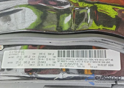 2015 Jeep Cherokee Limited из США, поврежденный, VIN 1C4PJMDB4FW757195